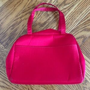 Kate Spade red satin handbag. Holiday time!